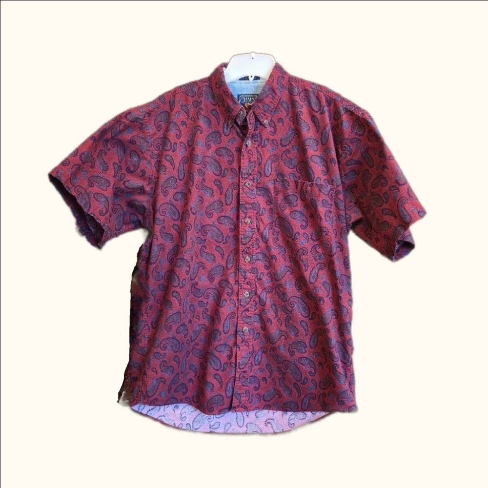 Ralph Lauren Red Paisley Casual Shirt size large